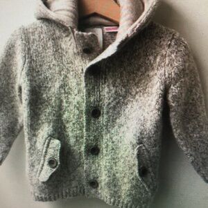 Cozy Gray Kids Hooded Sweater